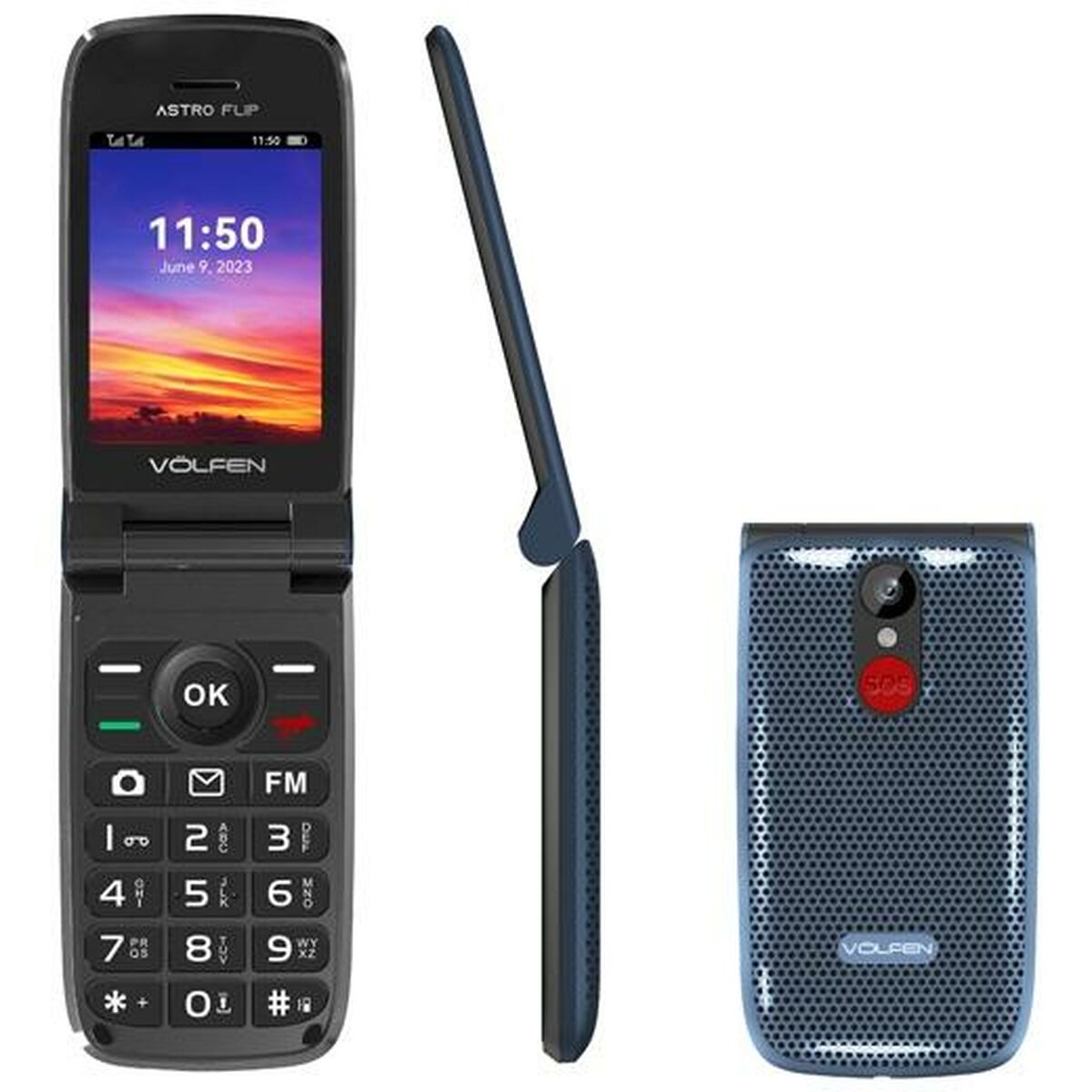 Mobiele Telefoon Volfen ASTRO FLIP 2,8" Blauw 32 GB