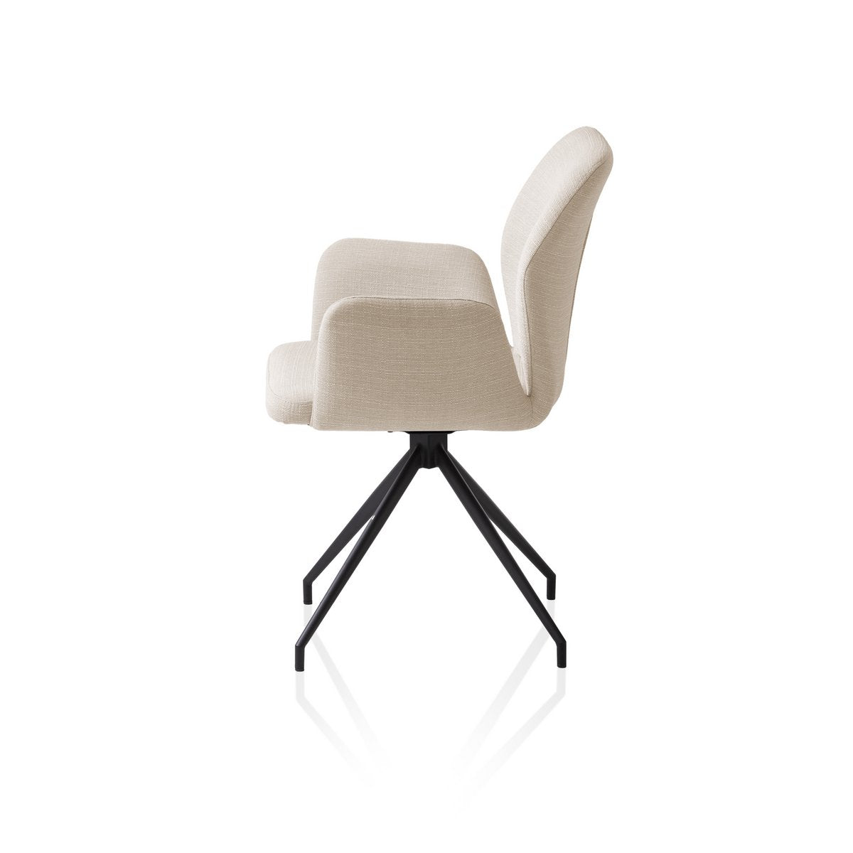 Fauteuil met 180° draaifunctie beige