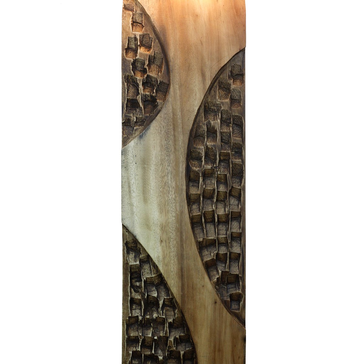 Vloerlamp acacia/linnen naturel 171 cm