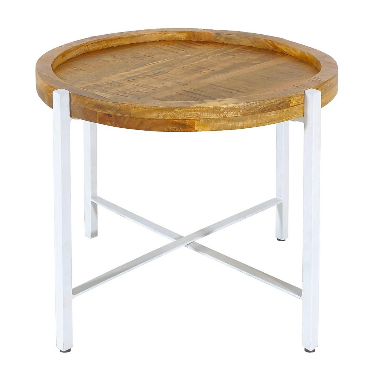 Bijzettafel ronde salontafel ø46xH45cm Sioux metalen frame