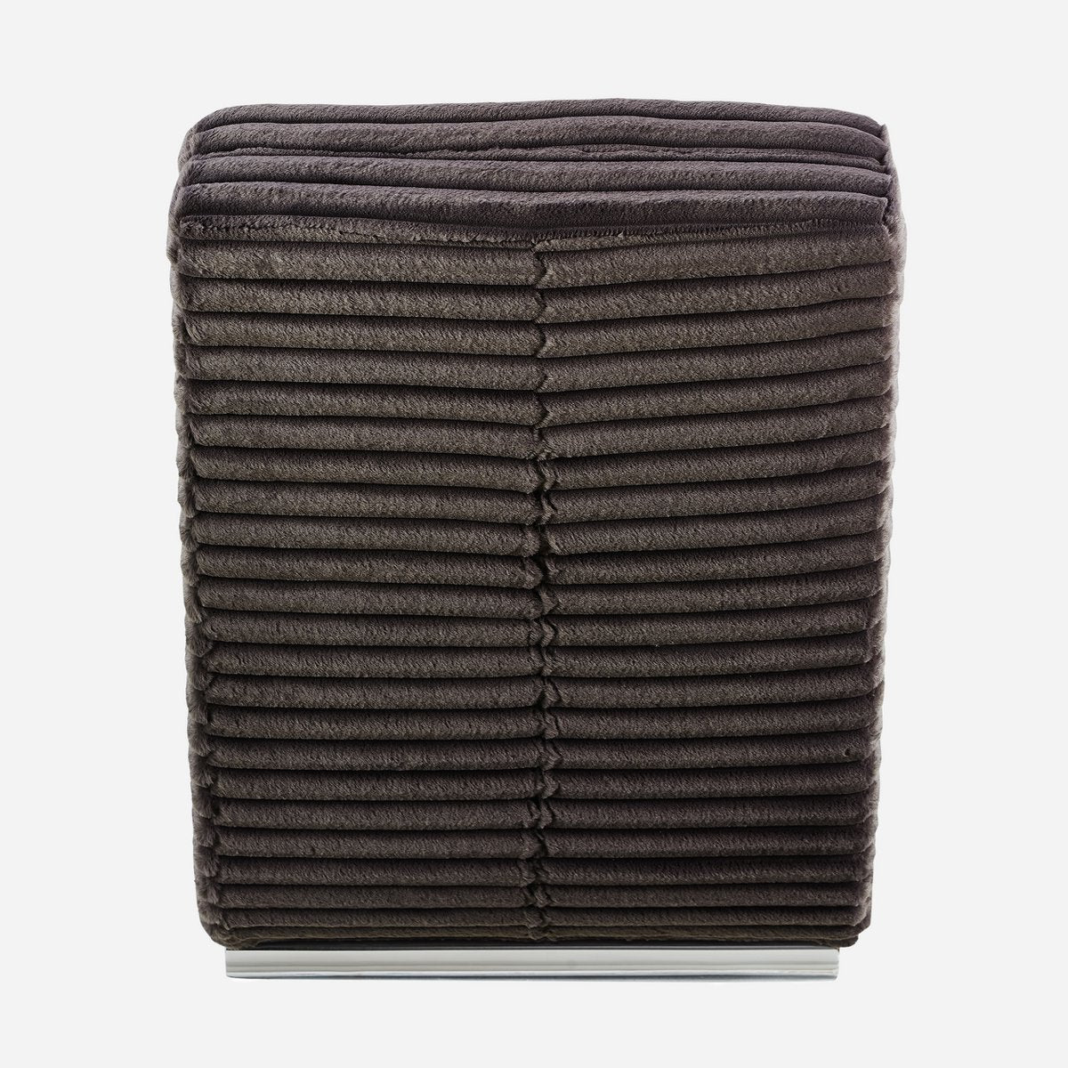 Chaise longue pluche corduroy zwart