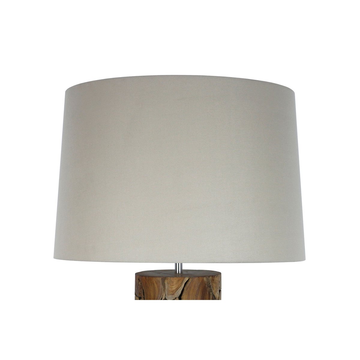 Vloerlamp drijfhout naturel/wit 170 cm