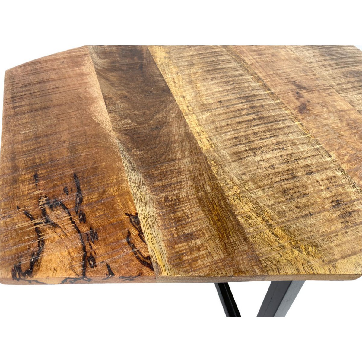 Zije tafel 56 x 47 cm woonkamer tafel salontafel mooi metalen frame zwart - wit wit wit