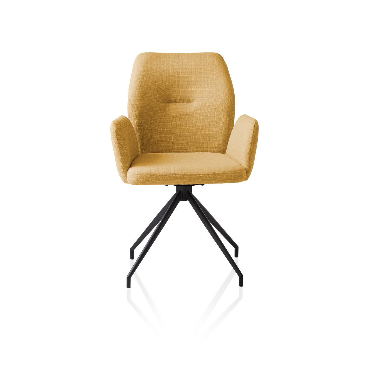 Fauteuil met 180° draaifunctie Geel