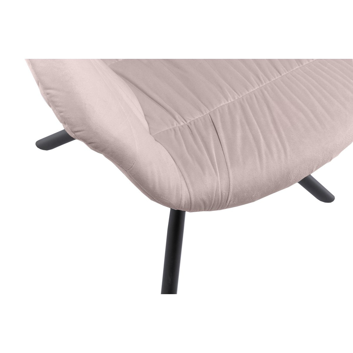 Fauteuil met honingraatstiksel in roze fluweel