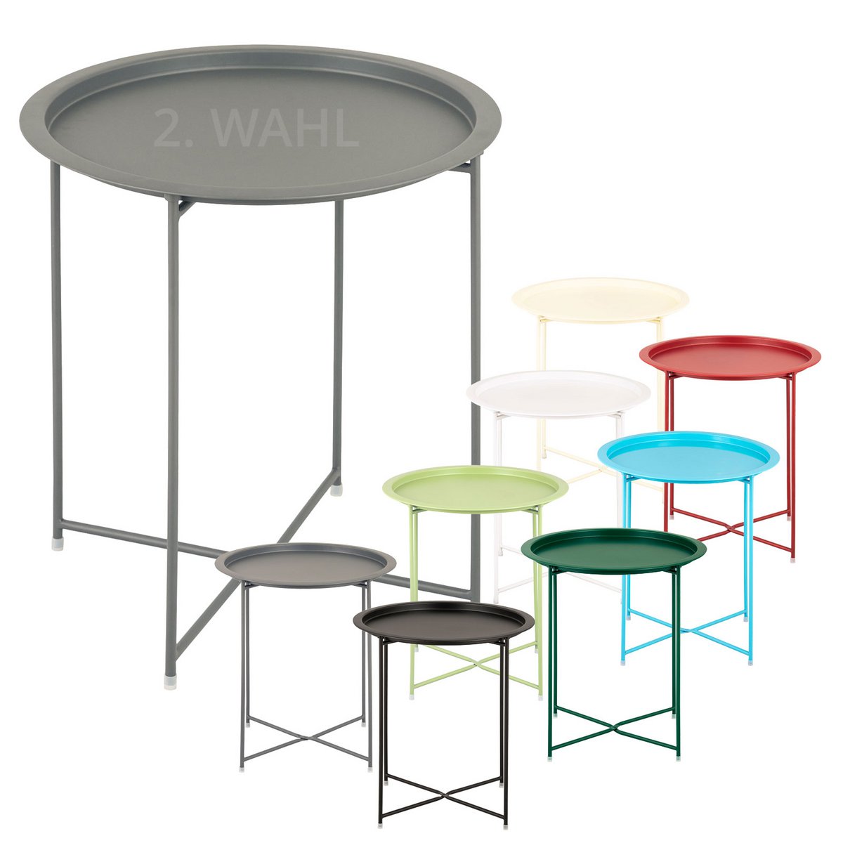 Bijzettafel Ø 47 H 51 2. Kies Tuintafel Balkon Tabel Terasses Tabel Ronde Alberta Metaal Small Ver