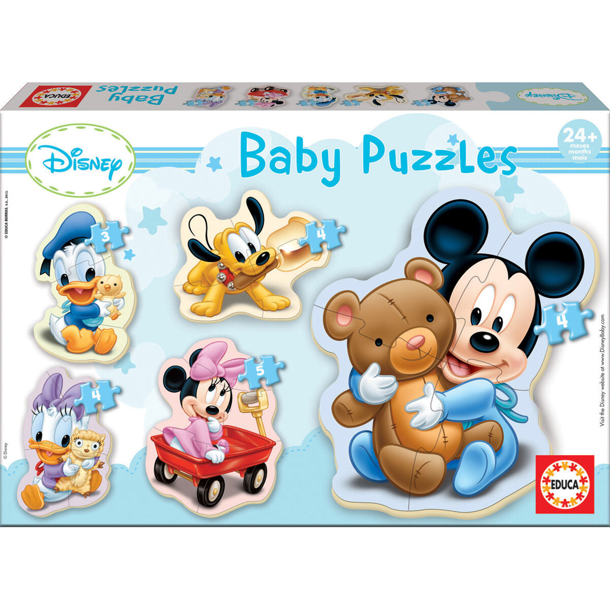 Set van 5 Puzzels   Mickey Mouse