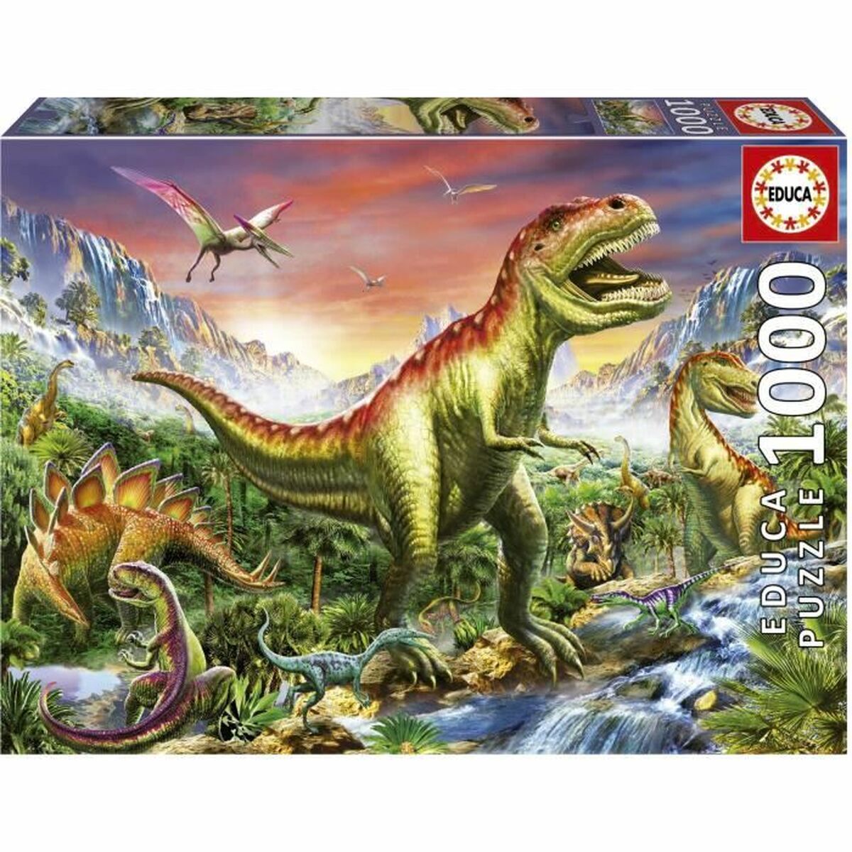 Puzzel Educa 1000 Onderdelen Dinosaurussen