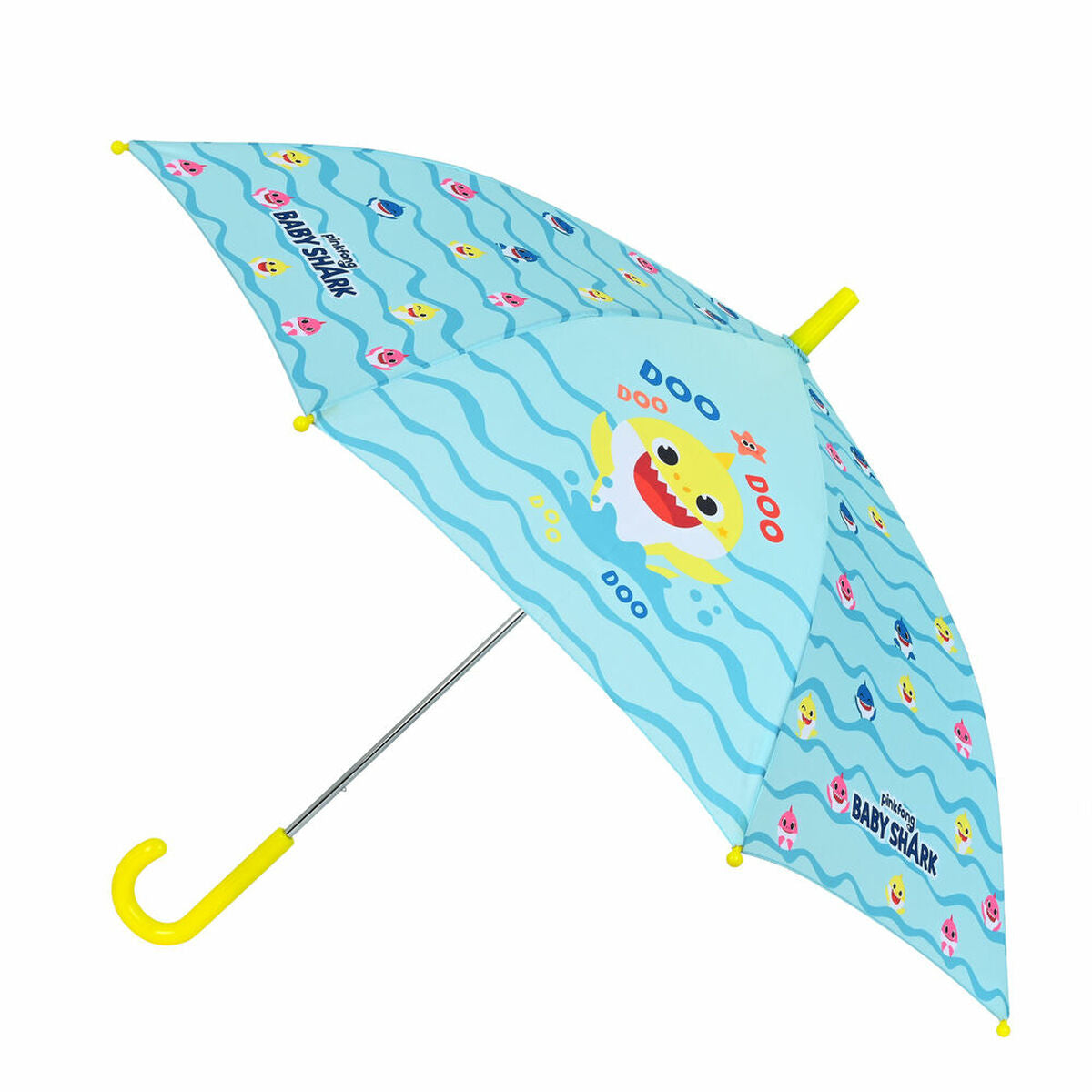 Paraplu Baby Shark Beach day Geel Licht Blauw (Ø 86 cm)