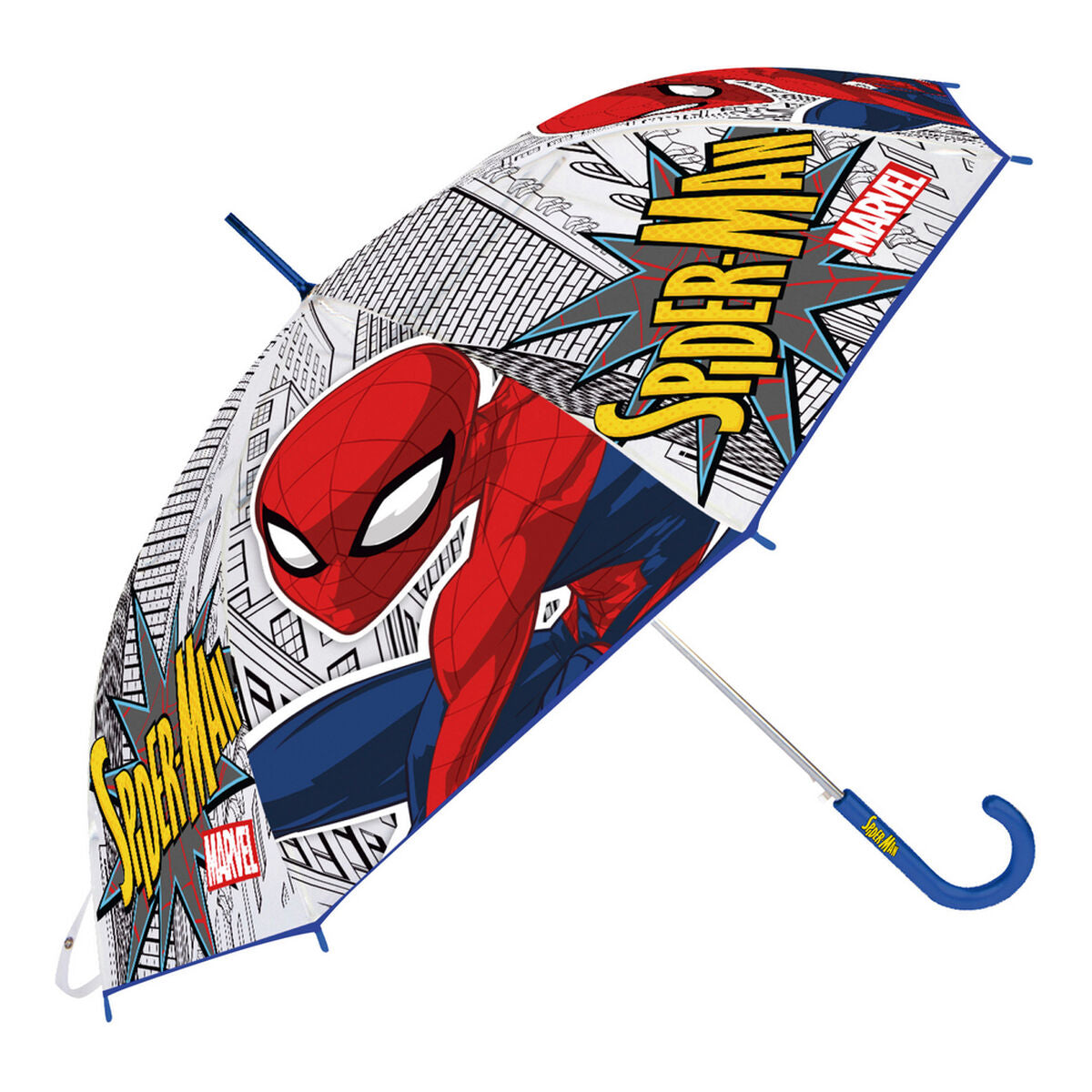 Paraplu Spider-Man Great power Blauw Rood
