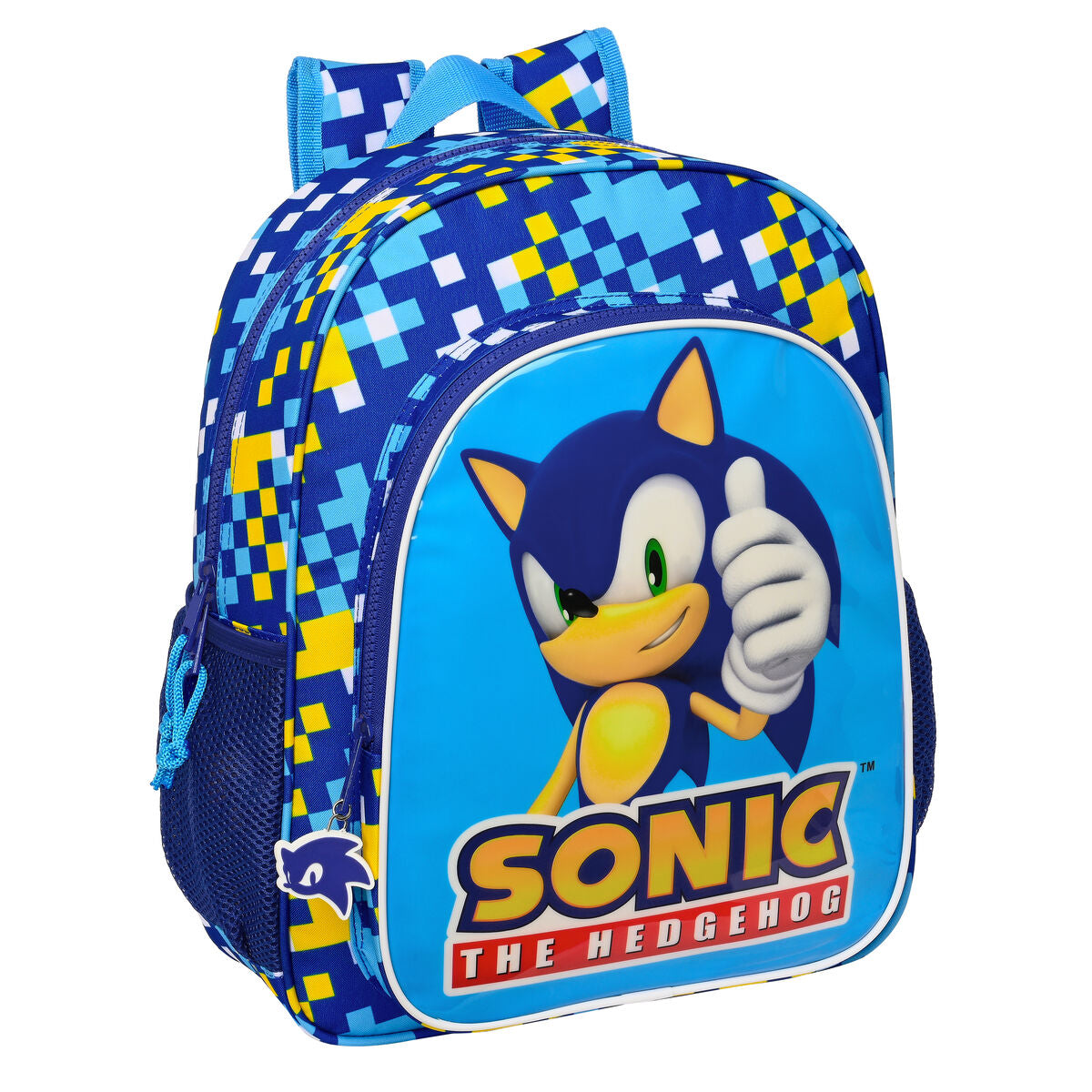 Schoolrugzak Sonic Speed 32 x 38 x 12 cm Blauw