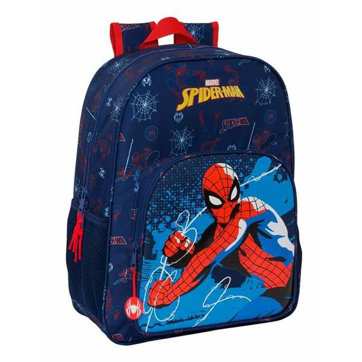 Schoolrugzak Spider-Man Neon Marineblauw 33 x 42 x 14 cm