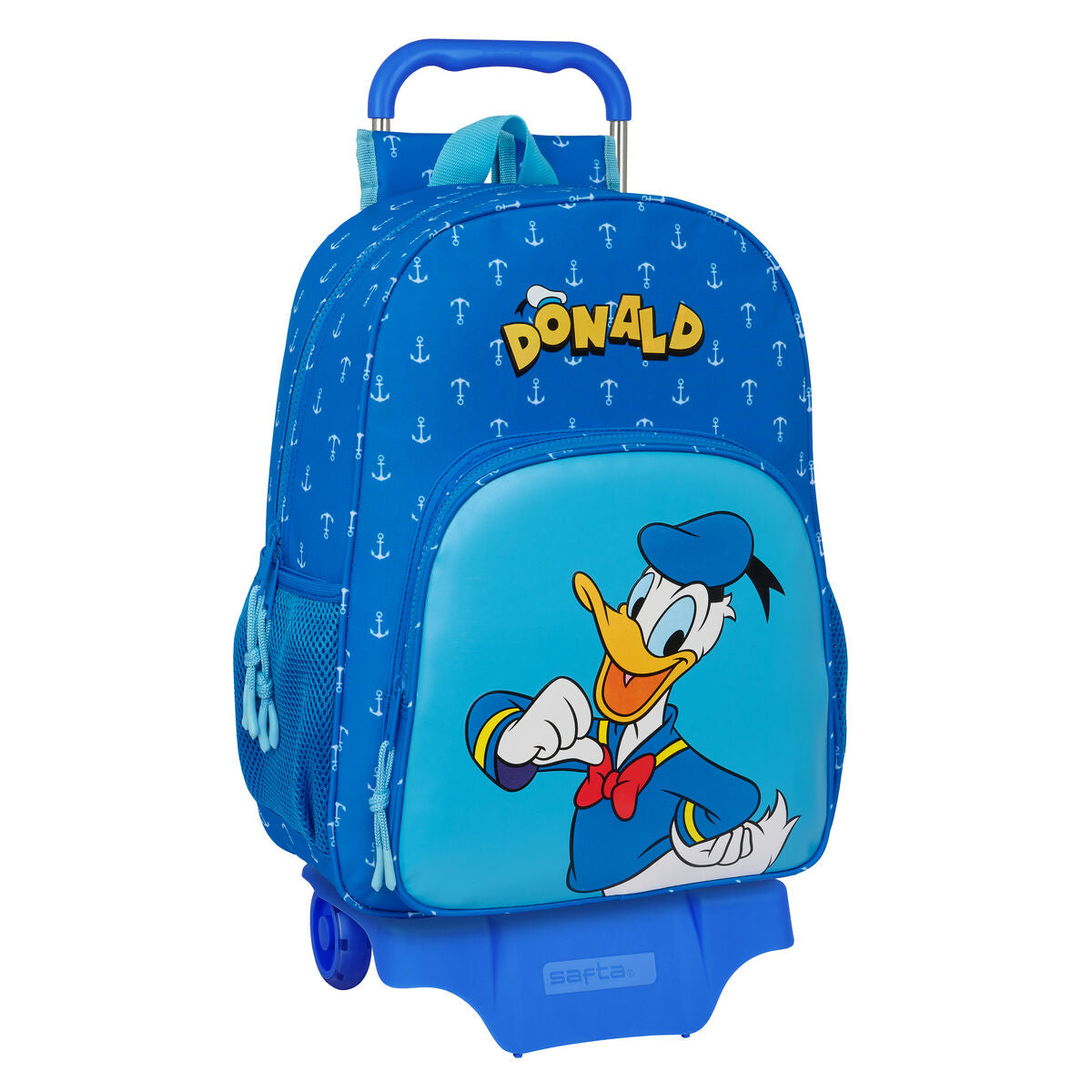 Schoolrugzak met Wielen Donald Blauw 33 x 42 x 14 cm