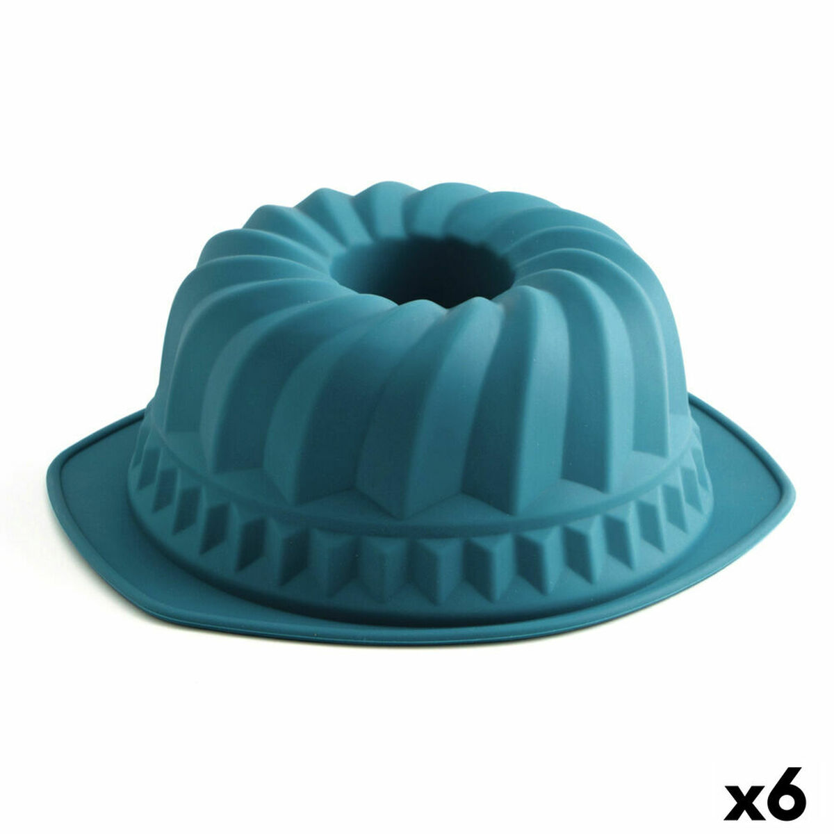 Springvorm Pan Quid Silik One Blauw Plastic 24,3 x 28,4 cm (6 Stuks) (Pack 6x)