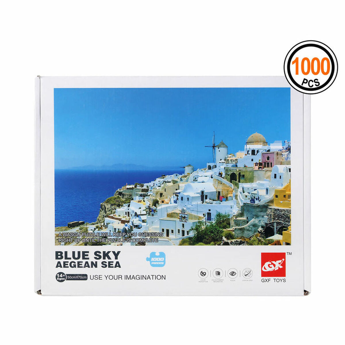 Puzzel Blue Sky Aegean Sea 1000 pcs