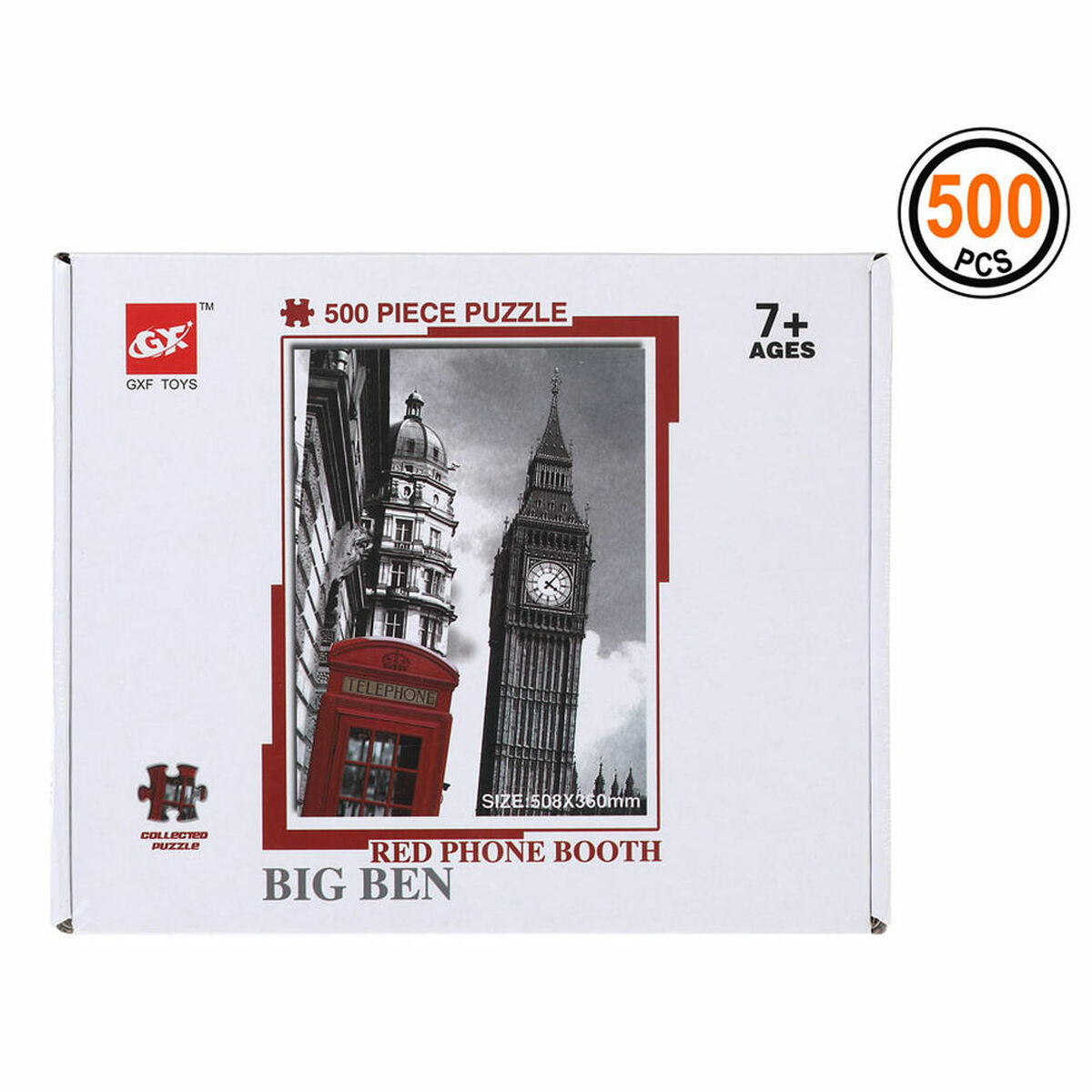 Puzzel Red Phone Booth Big Ben 500 pcs