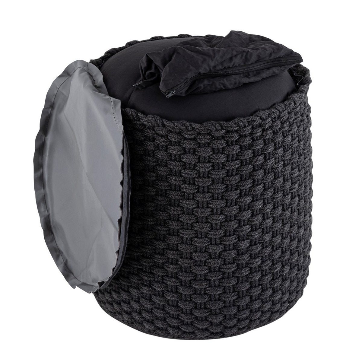 Krukken merino pouf outdoor Ø40 h45 cm stoel pouf kan worden vervuld