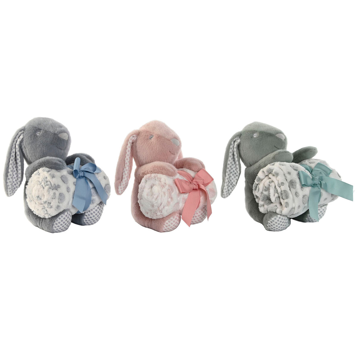 Geschenkset voor baby's Home ESPRIT Blauw Groen Roze Polyester (3 Stuks)