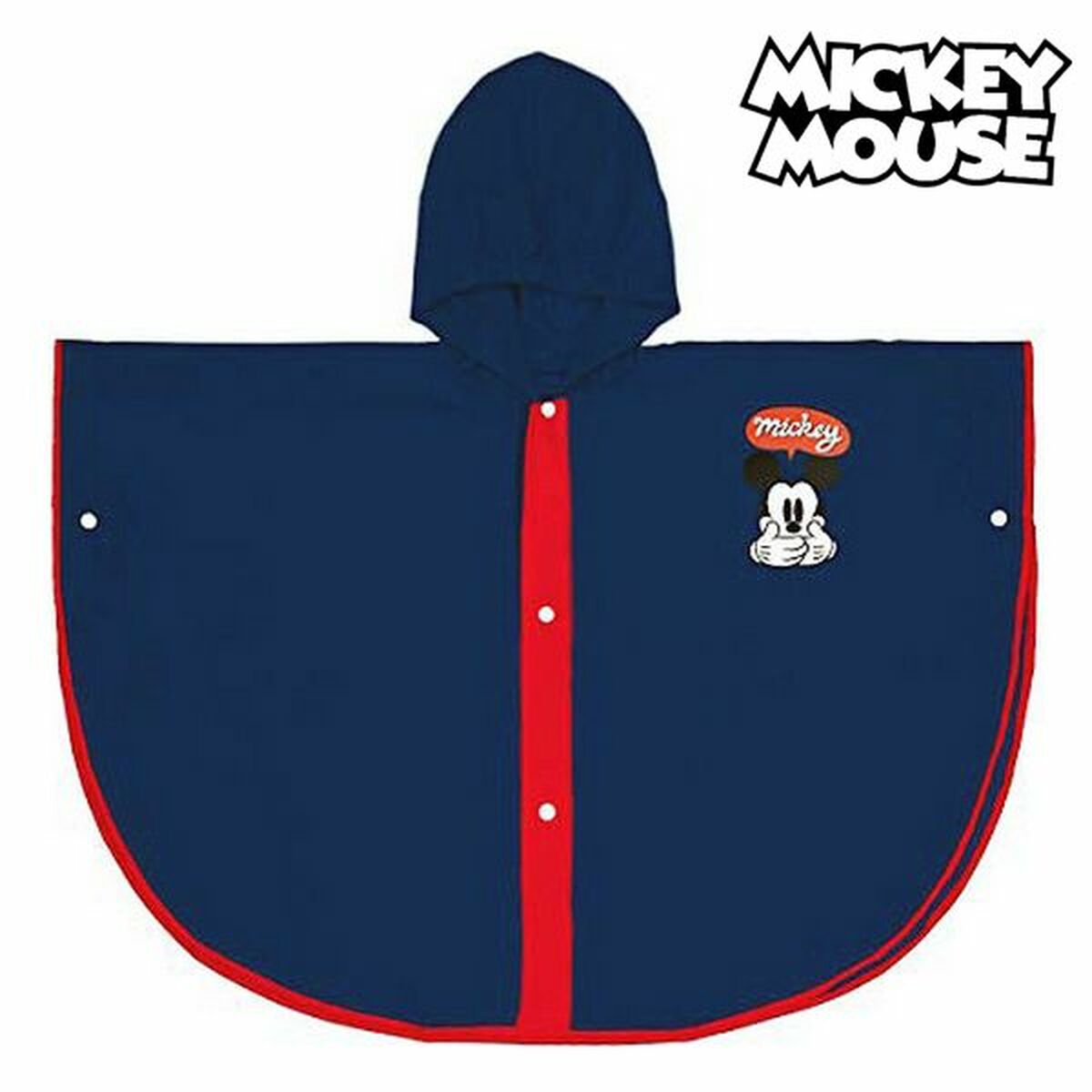 Waterponcho met Kap Mickey Mouse Blauw