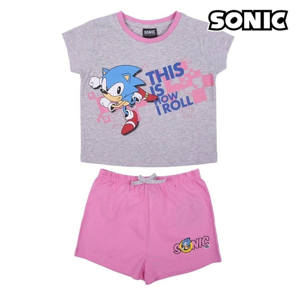 Pyjama Kinderen Sonic Grijs