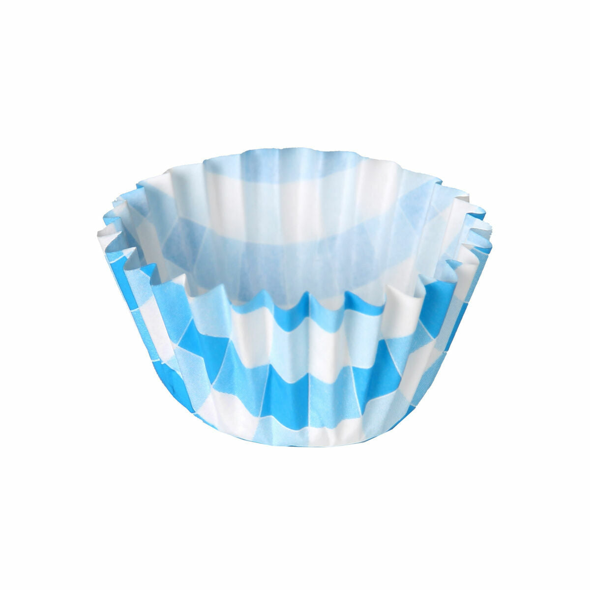 Bakplaat voor Muffins Algon Blauw Strepen Wegwerp (24 Stuks)