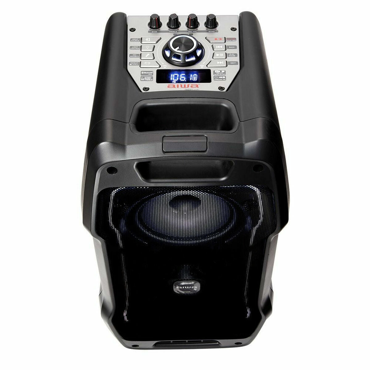 Dankzij de draagbare Bluetooth®-luidsprekers Aiwa KBTUS-400 Zwart 400 W LED RGB