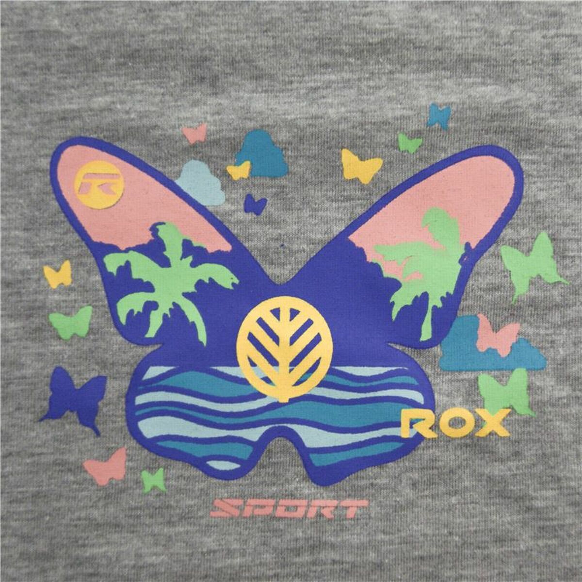 T-Shirt met Korte Mouwen voor kinderen Rox Butterfly Lichtgrijs