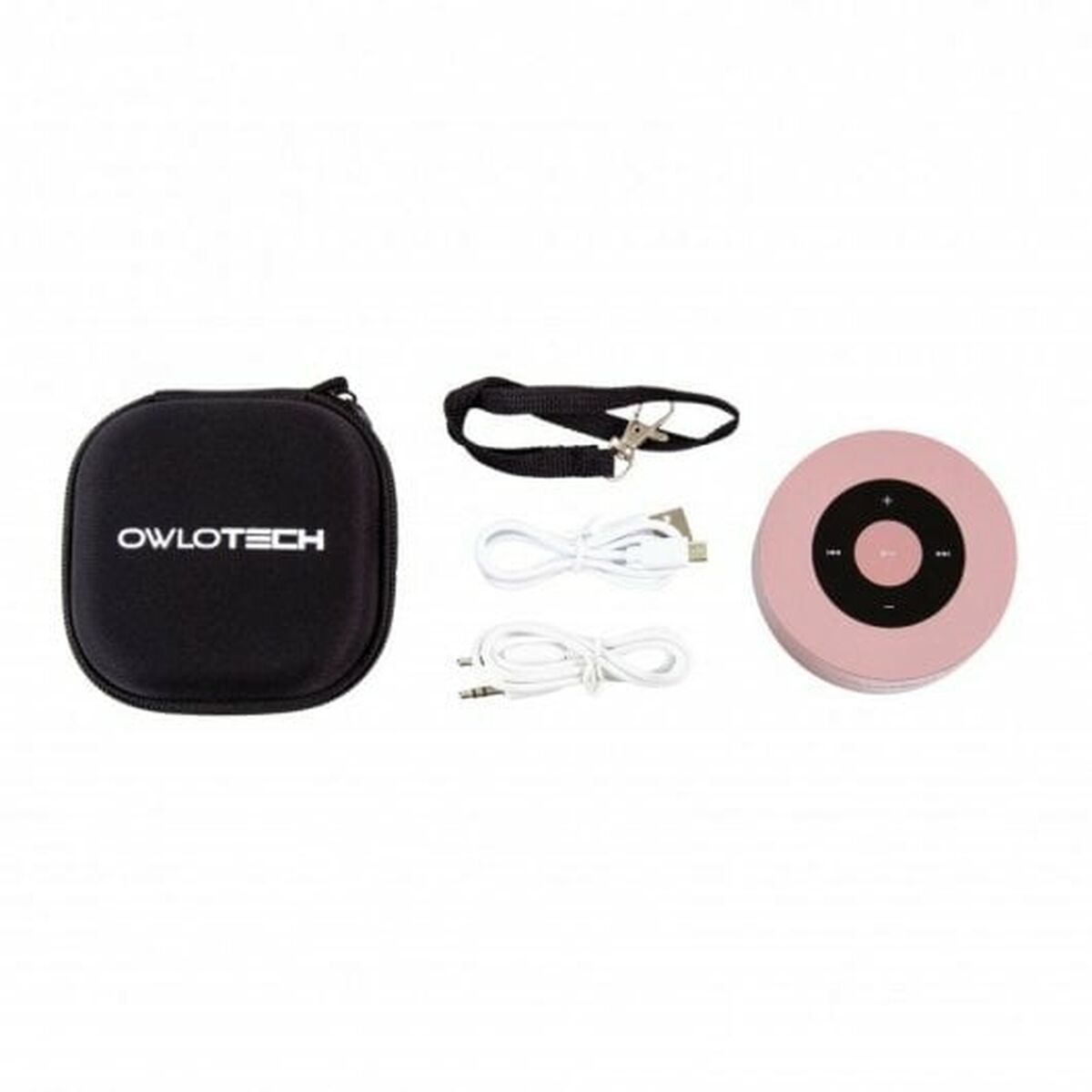Dankzij de draagbare Bluetooth®-luidsprekers Owlotech OT-SPB-MIP Roze 3 W 1000 mAh