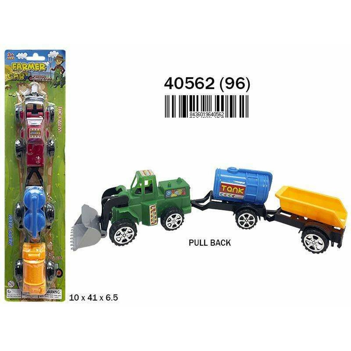 Tractor 10 x 41 x 6,5 cm Met wrijving Aanhanger