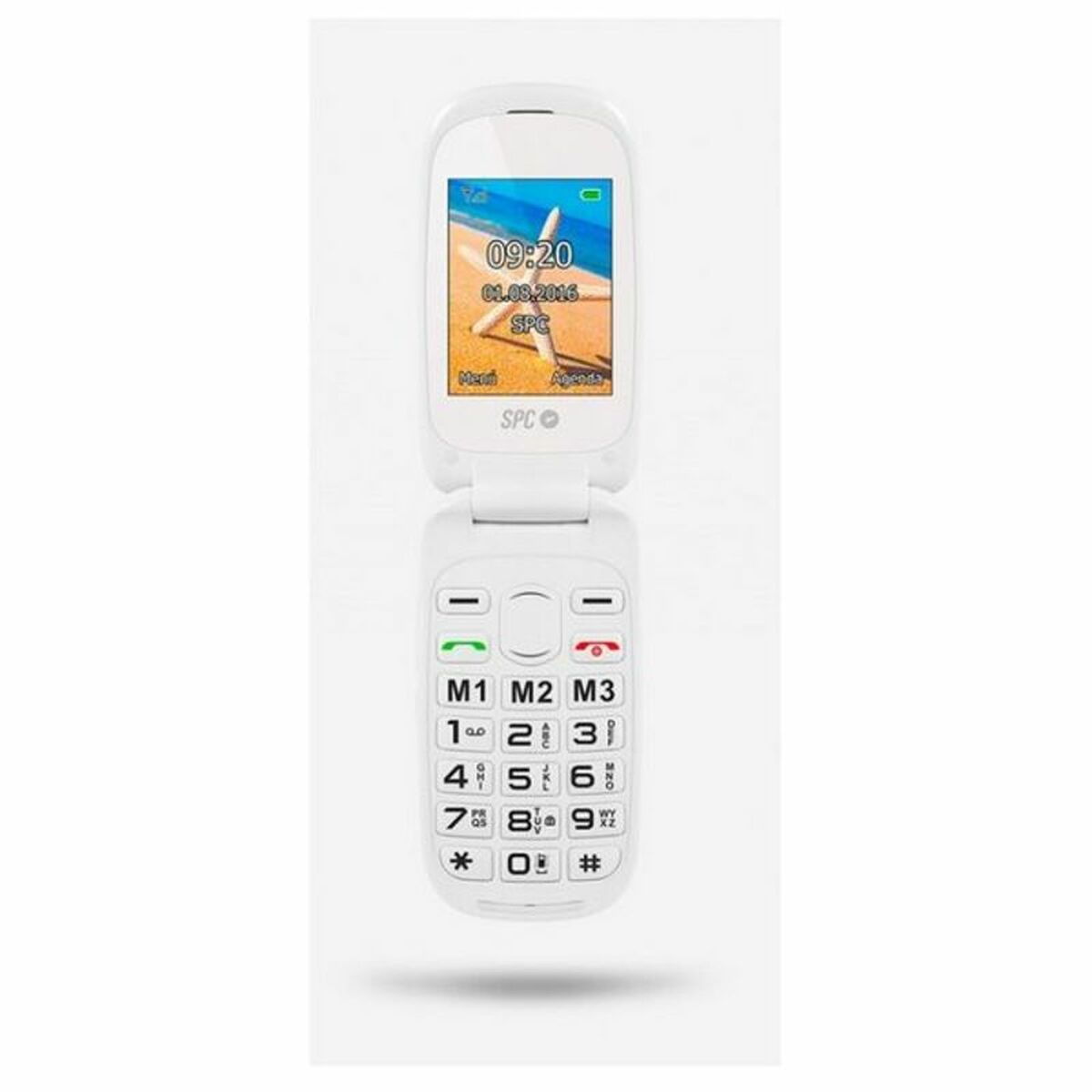 Mobiele Telefoon SPC Internet HARMONY WHITE Bluetooth FM 2,4" Wit