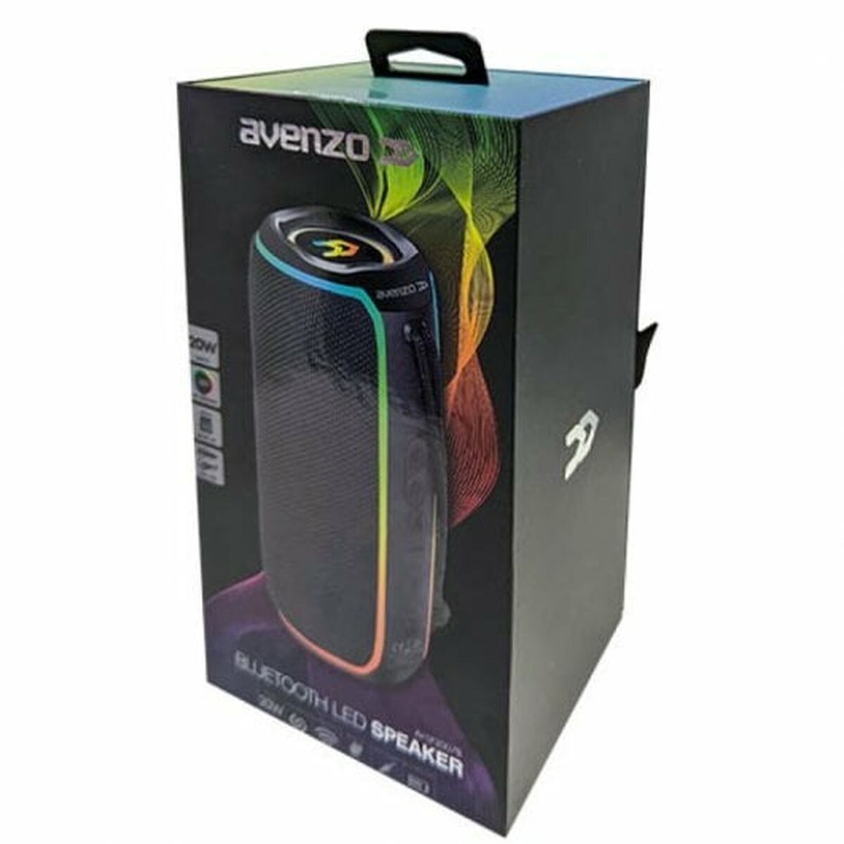Dankzij de draagbare Bluetooth®-luidsprekers Avenzo AV-SP3007B Zwart
