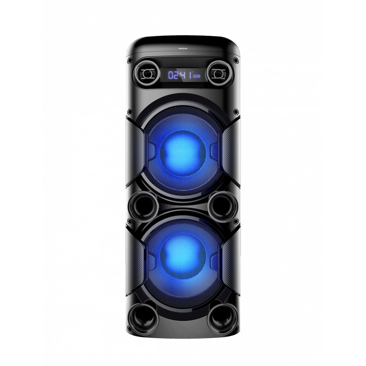 Dankzij de draagbare Bluetooth®-luidsprekers Infiniton Zwart 180 W (Refurbished A)