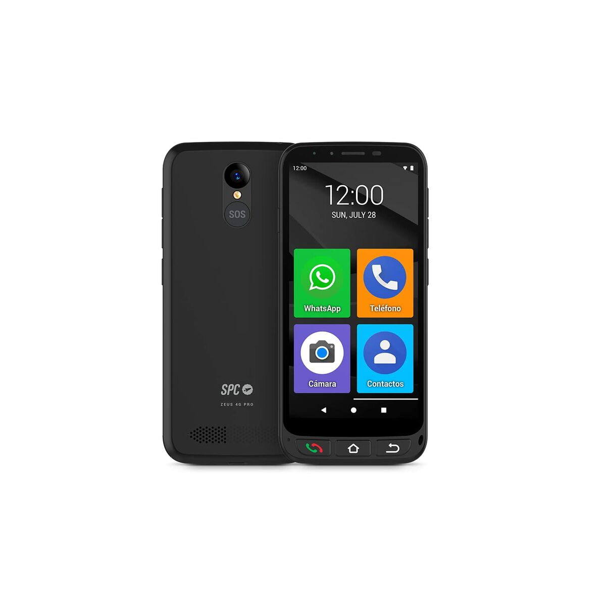 Smartphone SPC Zeus 4G PRO Quad Core™ 1 GB RAM Zwart 5,5" 64 GB