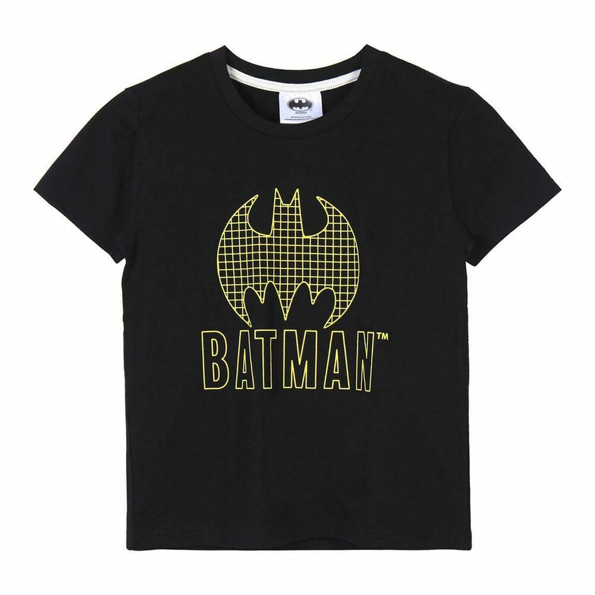 T-Shirt met Korte Mouwen voor kinderen Batman Zwart