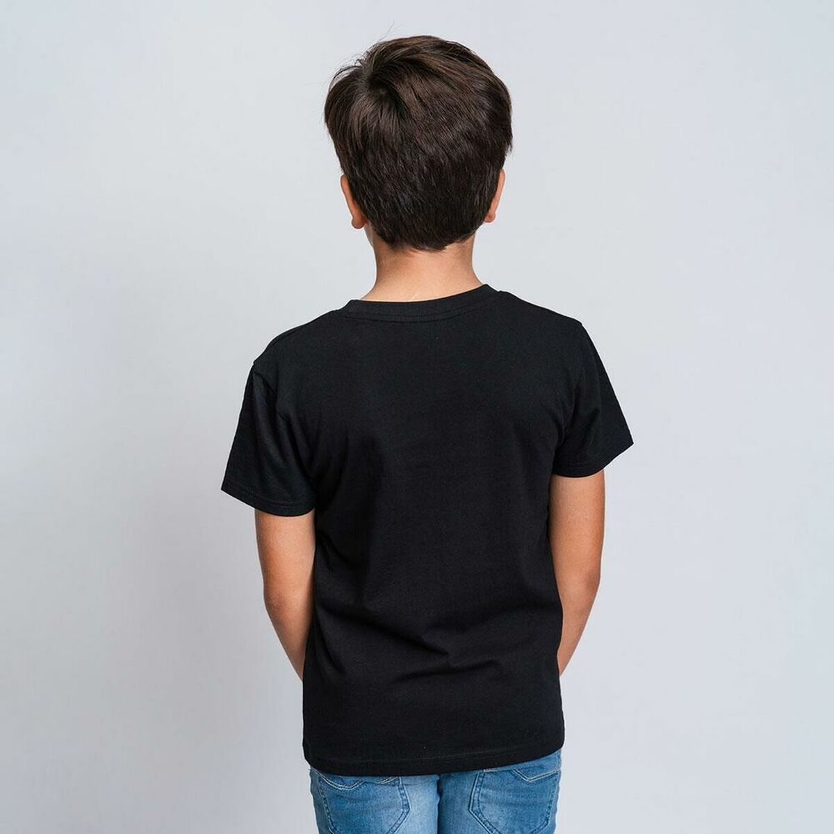 T-Shirt met Korte Mouwen voor kinderen Batman Zwart