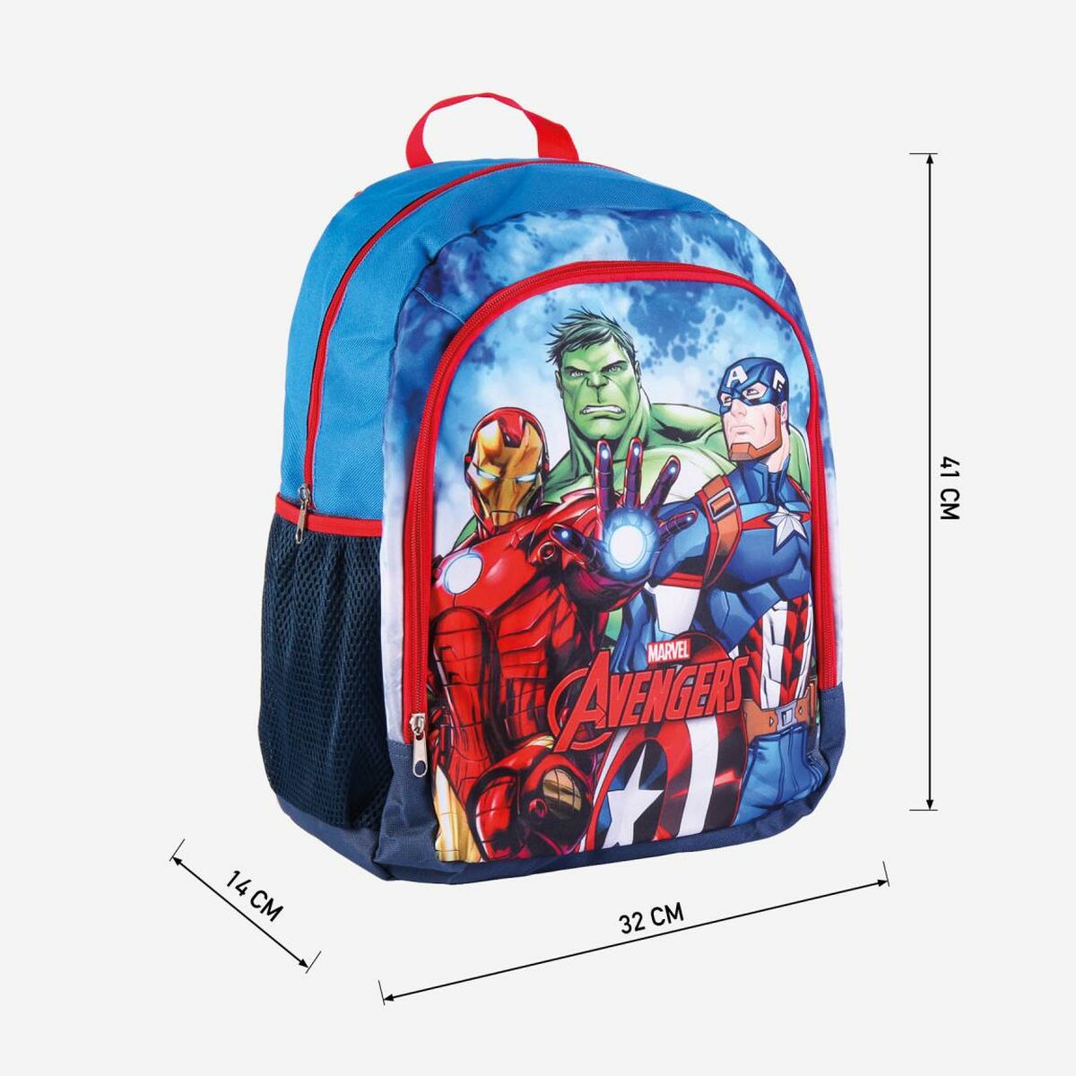 Schoolrugzak The Avengers Blauw (32 x 41 x 14 cm)