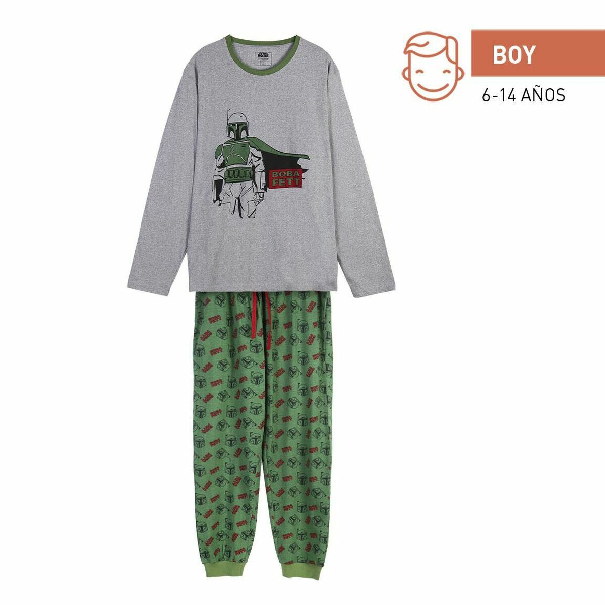 Pyjama Kinderen Boba Fett Donkergroen (Volwassenen)