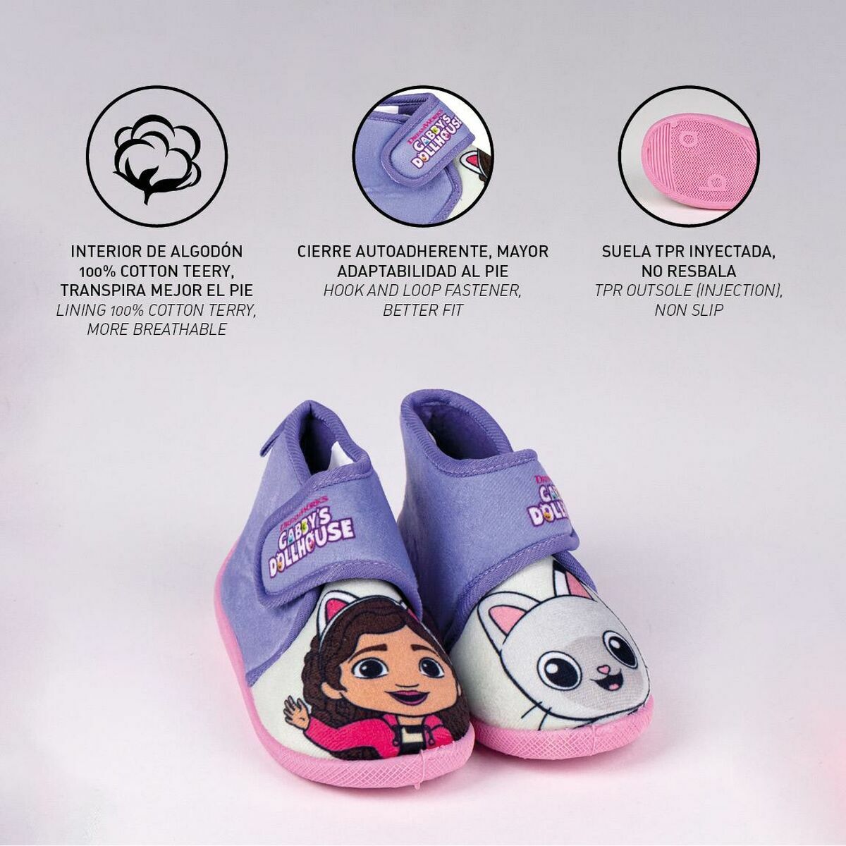 Slippers Voor in Huis Gabby's Dollhouse Lila