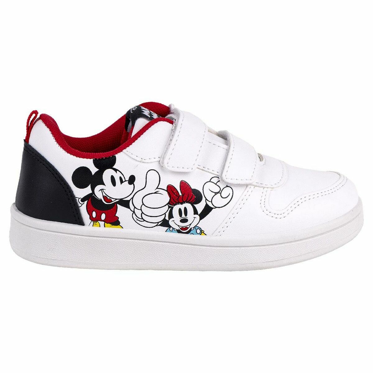 Sportschoenen voor Kinderen Mickey Mouse Velcro Wit