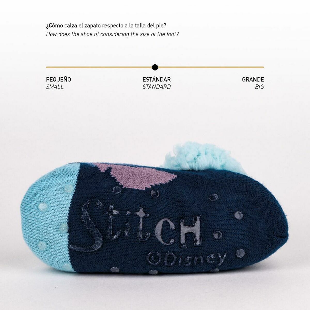 Slippers Voor in Huis Stitch Donkerblauw