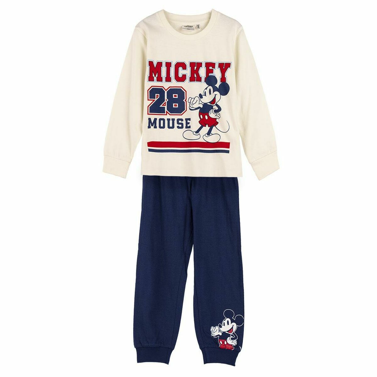 Pyjama Kinderen Mickey Mouse Beige