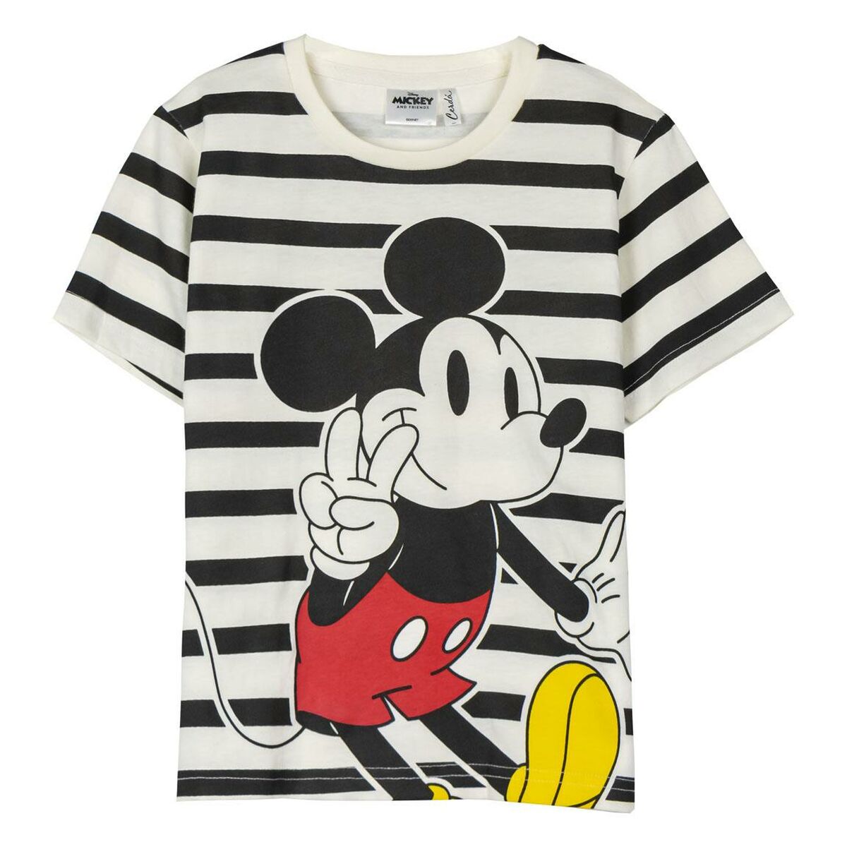 T-Shirt met Korte Mouwen voor kinderen Mickey Mouse Multicolour