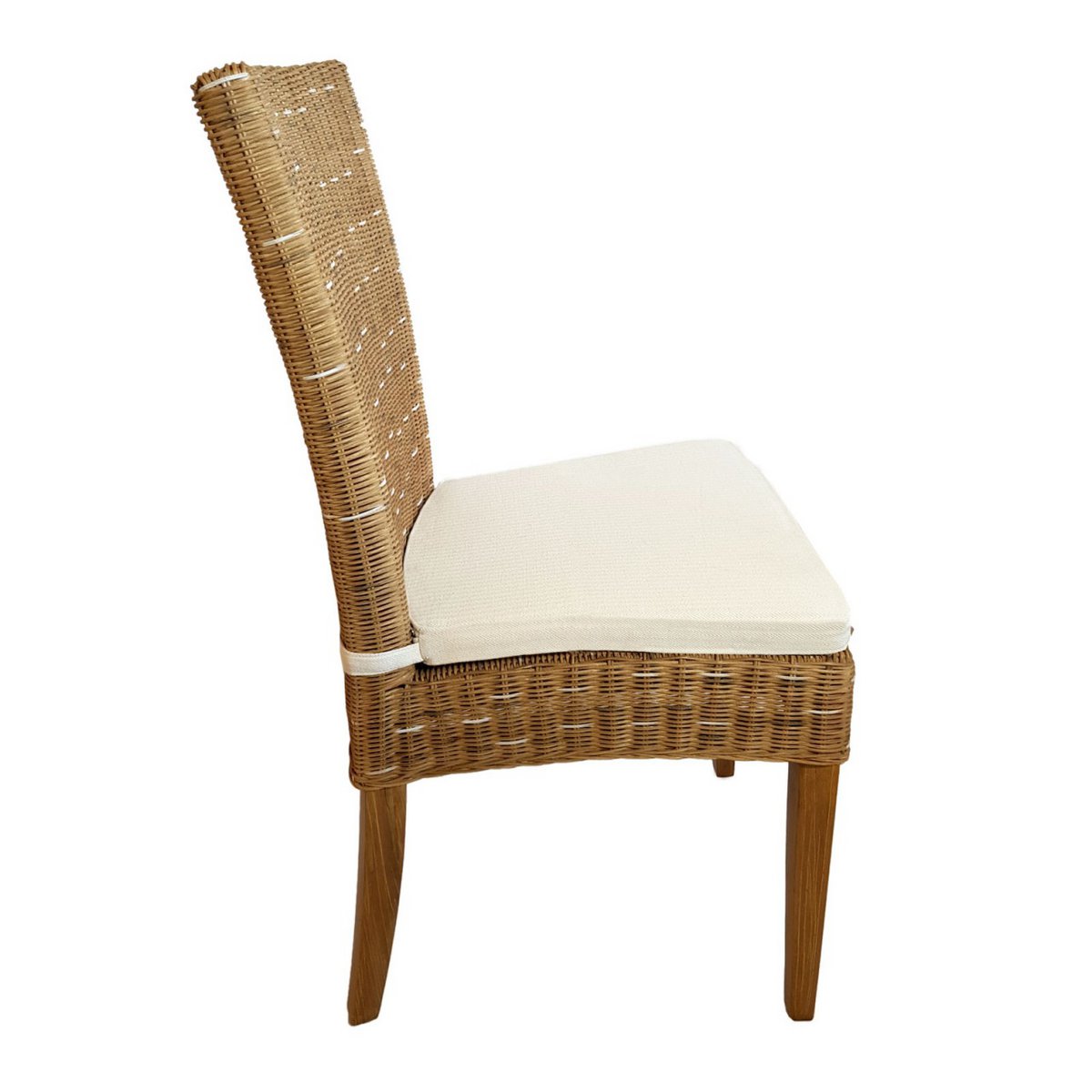 Eetkamerstoelen rattan stoelen wintertuin gangen cardine 6 stuks cappuccino