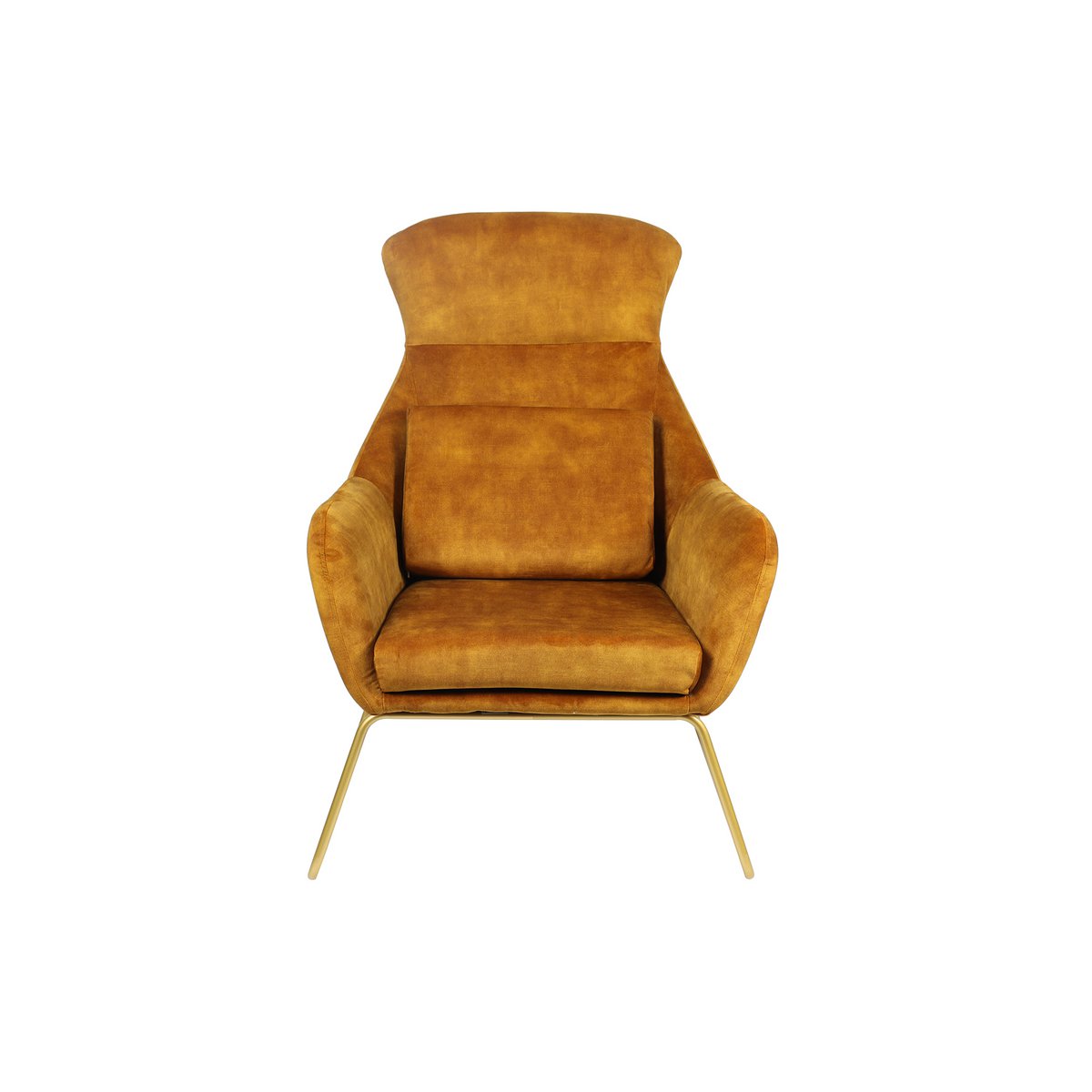 Relax fauteuil gemaakt van goud fluweel velours