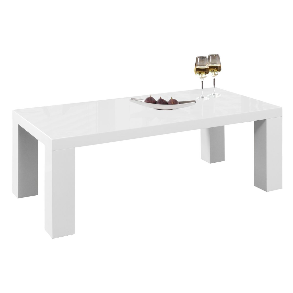 Salontafel 120x60x40 cm wit