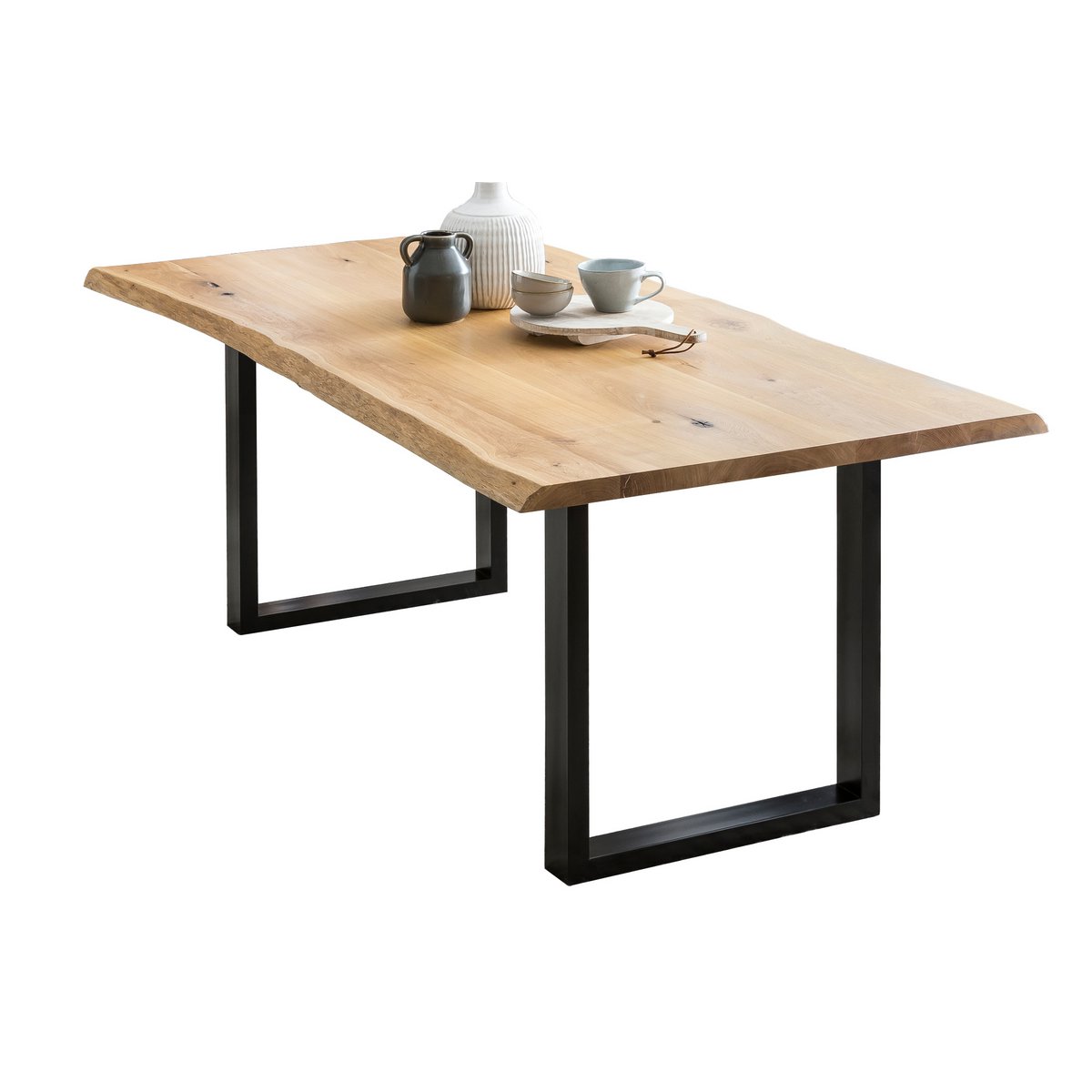 Eettafel 200x100 cm gemaakt van eikenhout