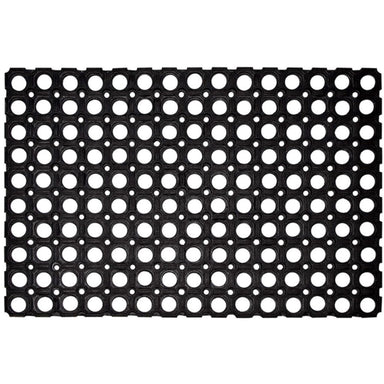 Hamat Rubberen Deurmat Domino Ring 40X60 Cm Zwart