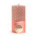 Bolsius Stompkaars Silhouette Misty Pink Met Print 130X68 Mm