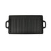 Grillplaat gietijzer dubbelzijdig 38x23 cm 2 st