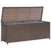 Tuinbox 120x50x60 cm poly rattan bruin